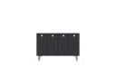 Sylas Konsollbord 120 cm   Antrasitt/Gull
