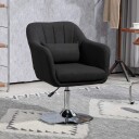 Lenestol lenestol med armlen korsryggpute polstret avslapningsstol med metallramme linlook høydejusterbar svingstol for sove