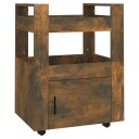  Kjøkkentralle røkt eik 60x45x80 cm konstruert tre 816829