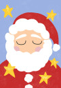 Santa Claus with Stars Plakat Plakat / 100x150cm