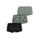 Björn Borg Truser 3P Everyday Cotton Boxer Shorts Svart/Grønn bomull Small Dame