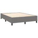  Boxspring sengeramme mørkegrå 135x190 cm Double stoff