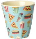 Rice Fun Fair Print Mint Melamine Kopper Small 6 Pakke
