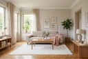 Scandi dyp 3 seters sofa i chenille   Mørkebrun