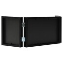 vidaXL Trefoldig fotorammekollasj svart 28x18 cm+2x(13x18 cm)