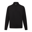 Jake Half-zip Black S Basic half-zip knit sweater