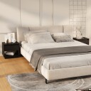 vidaXL Nattbord 2 stk svart 45x34x44 cm sponplate