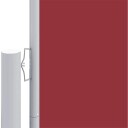 vidaXL Uttrekkbar sidemarkise 200x1200 cm rød