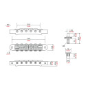 Tonepros Lpm04 G - Standard Tune-O-Matic Bridge And Tailpiece Set - Gull