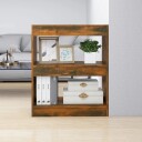 vidaXL Bokhylle/romdeler r?kt eik 60x30x72 cm