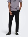 ONLY & SONS Onsreid Linus Tapered 0571 Slub Pant Black XS