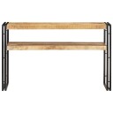 vidaXL Konsollbord 120x30x75 cm grov mangotre