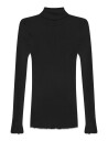 Rosemunde Rwbeatha Silk Ls Rollneck T-Shirt - Black - M