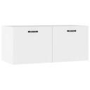 vidaXL Veggskap hvit 80x35x36,5 cm konstruert tre