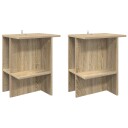  Kaffebord 2 pcs Sonoma eik 40 x 30 x 49 cm Konstruert tre