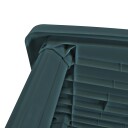 vidaXL Hagebord grønn 101x68x72 cm plast