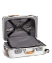 TUMI International Carry on Aluminum Trolley Texture Silver