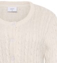 Grunt Grline Cable Ls Knit Cardigan   Cream   L/14Y