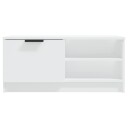 vidaXL TV-benk hvit 80x35x36,5 cm konstruert tre