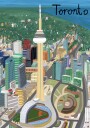 Vibrant Toronto Skyline Plakat / 30x40
