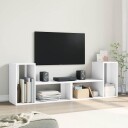  TV-benker 2 stk hvit 75x30x50 cm konstruert tre