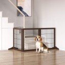 Northio Frittstående Hundeport Furu Brun 185X36X71 cm