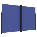  Uttrekkbar sidemarkise blå 220x1000 cm 4004776