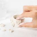 Creativ Company DIY-sett Lufttørkende Leire Telysholder Mini