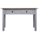 vidaXL Konsollbord grå 110x40x72 cm heltre furu Panama Range