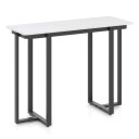 Smalt konsollbord – imitert marmor svart 107x40x79,5 cm