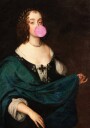 Classic Bubblegum Portrait Plakat / 21x30