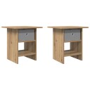  Nattbord 2 pcs Artisan Eik 41 x 40 x 45 cm Konstruert tre