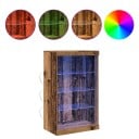  Sideboard med LED lamper Gamle treverk 60,5x37x100 cm
