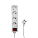 MicroConnect 4-way Schuko Power Strip