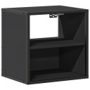  Veggmontert nattbord svart 40x31x39,5 cm 8721102838033