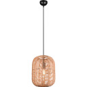 Trio Runa Pendellampe 35cm 40W Matt Sort/Sisal