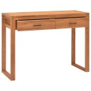 vidaXL Skrivebord med 2 skuffer 100x40x75 cm teak