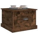 vidaXL Salongbord røkt eik 50x50x35 cm konstruert tre