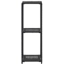 vidaXL Oppbevaringshylle svart 30x30x90 cm polyrotting