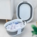Selgro Sammenleggbar kleskurv silikon bolle 20 L ModernHome Hvit-grå