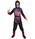 Smiffys Zombie-ninja Kostyme 4-6 år 104-116 Rød Svart