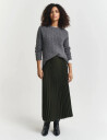 GANT Pleated Midi Skirt - Green - 40