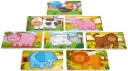 VIGA Trepuslespill Med Dyr 2-pack 8x12 brikker