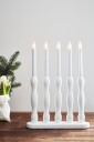 Markslöjd FALUN Adventsstake 5 lys Hvit