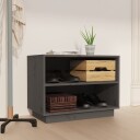 vidaXL Skohylle gr? 60x34x45 cm heltre furu
