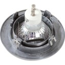 Nordtronic innfelt spotlight med Ledvance GU10 pære børstet aluminium 3000K