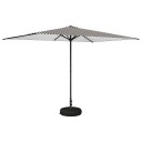 vidaXL Hageparasol med base Rektangulær 2 x 3 m Polyester