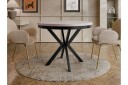 Sereth Matbord 120 cm Rund - Beige/Svart