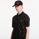 Fred Perry Argyle Print Fp Shirt Black XL