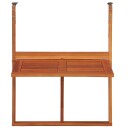 vidaXL Hengende balkongbord 64,5x44x80 cm heltre akasie